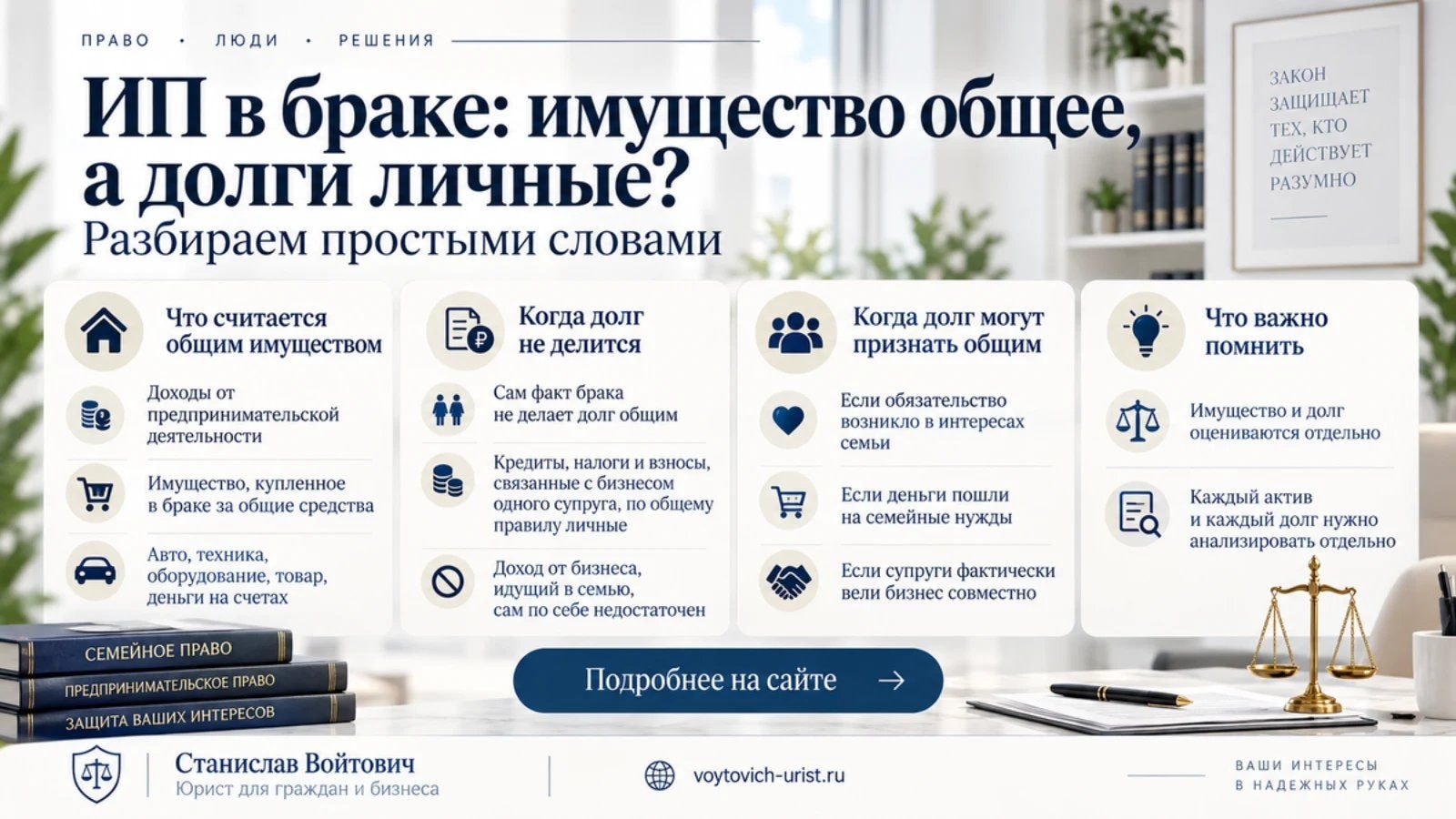 ИП в браке: что делится при разводе — имущество, кредиты и налоги