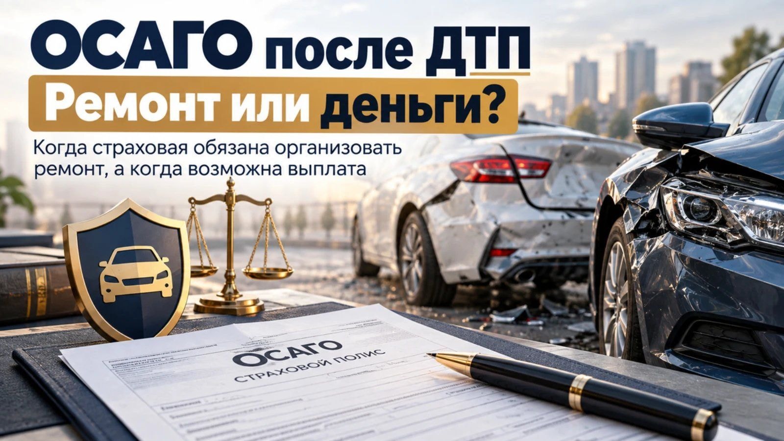 ОСАГО после ДТП: когда страховая обязана организовать ремонт, а когда возможна выплата деньгами